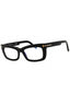 001 - shiny black/clear/blue-light block lens