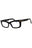 001 - shiny black/clear/blue-light block lens