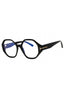 001 - shiny black/Clear/Blue-light block lens
