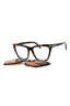 052 - dark havana/clear/blue-light block lens