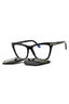 001 - shiny black/clear/blue-light block lens