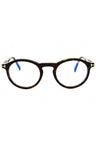 052 - dark havana/clear/blue-light block lens