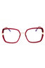 075 - shiny fuxia/clear/blue-light block lens