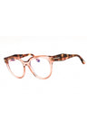 072 - shiny pink/clear/blue-light block lens