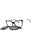 001 - shiny black/clear/blue-light block lens