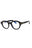 001 - shiny black/clear/blue-light block lens