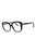 001 - shiny black/clear/blue-light block lens