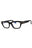 001 - shiny black/clear/blue-light block lens