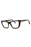 052 - dark havana/clear/blue-light block lens