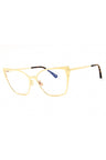 030 - shiny deep gold/clear/blue-light block lens