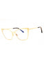 030 - shiny deep gold/clear/blue-light block lens