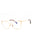 028 - shiny rose gold/clear/blue-light block lens