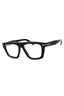 001 - shiny black/clear/blue-light block lens