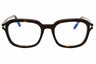 052 - dark havana/clear/blue-light block lens