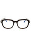 052 - dark havana/clear/blue-light block lens