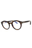 052 - dark havana/clear/blue-light block lens