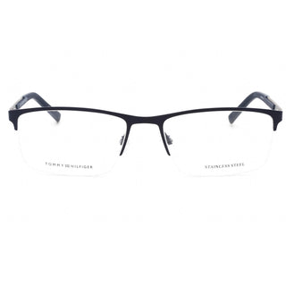 Tommy Hilfiger TH 1692 Eyeglasses MATTE BLUE RUTHENIUM/Clear demo lens-AmbrogioShoes