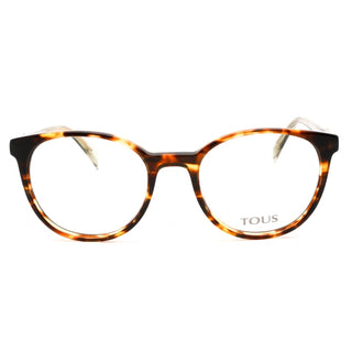 Tous VTOB37V Eyeglasses Shiny Brown Havana/Yellow / Clear Lens-AmbrogioShoes
