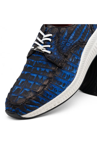 Tuscani Crocodile Derby - Electric Blue-Dellamoda