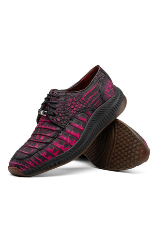 Tuscani Crocodile Derby - Rustic Pink-Dellamoda