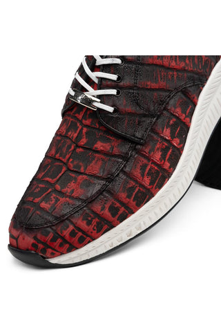 Tuscani Crocodile Derby - Rustic Red-Dellamoda