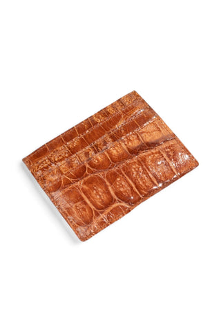 Tuzzi Uomo Crocodile Card Holder Sleeve Wallet