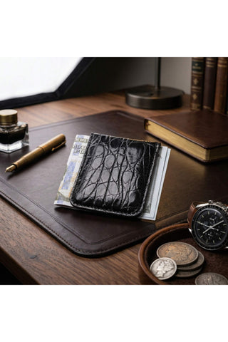 Tuzzi Uomo Crocodile Magnetic Money Clip-AmbrogioShoes