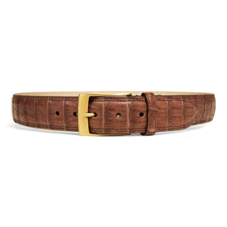 Tuzzi Uomo Men's Italian Genuine Exotic Crocodile Men's Luxury Belt (TZ1005)-AmbrogioShoes