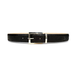 Tuzzi Uomo Men's Italian Genuine Python Men's Luxury Belt (TZ1004)-AmbrogioShoes