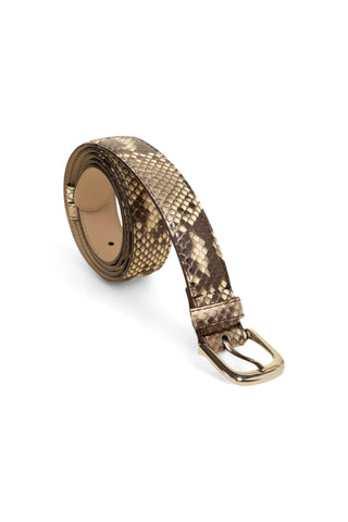 Tuzzi Uomo Men's Italian Genuine Exotic Python Men's Luxury Belts (TZ1005)-AmbrogioShoes
