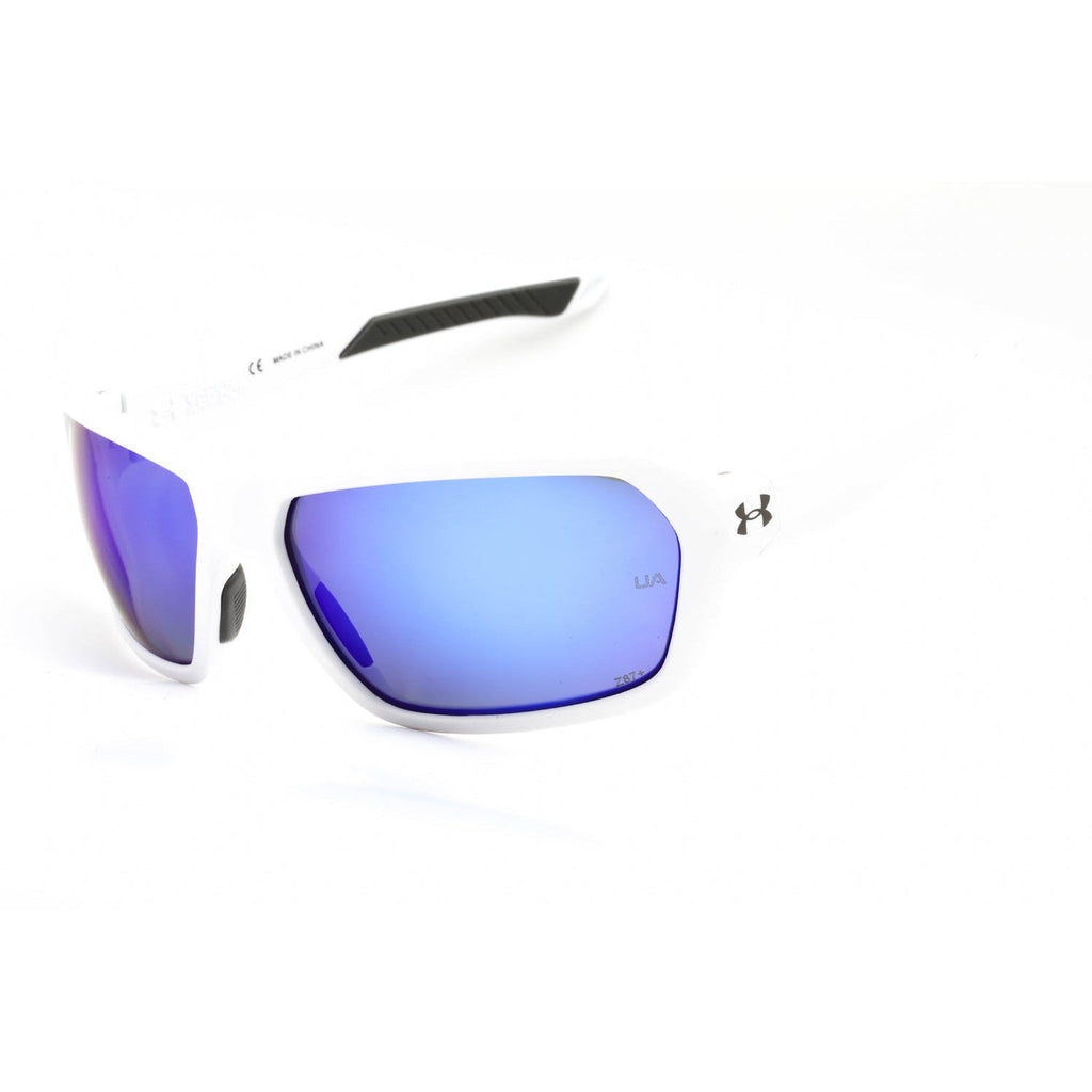 Under Armour UA RECON Sunglasses Matte White / Grey Blue Unisex – Dellamoda