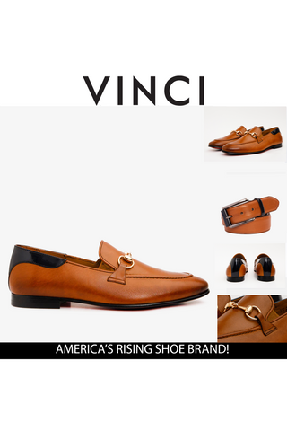 Vinci Maratea Leather Horse-Bit Loafer - Brown & Black