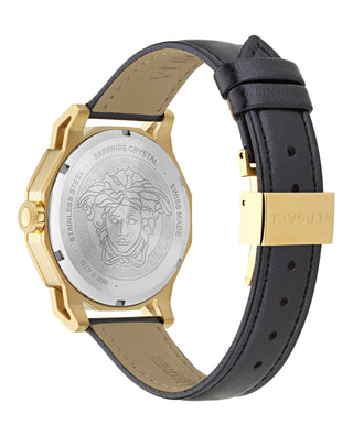 Versace Medusa Deco Leather Watch