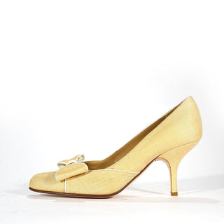 Valentino Beige Canvas Fabric High-Heel Sandals (VALW02)-AmbrogioShoes