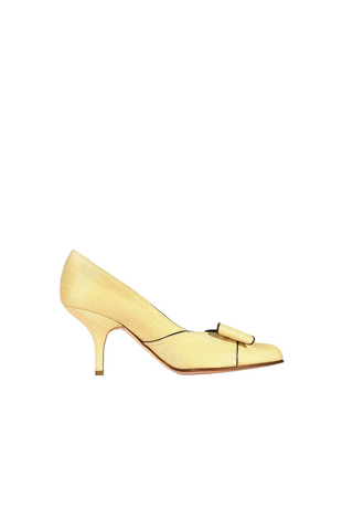 Valentino Beige Canvas Fabric High-Heel Sandals (VALW02)