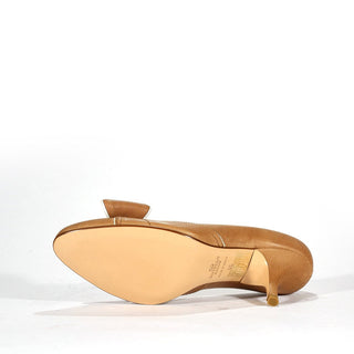 Valentino Brown Calf-Skin Leather High-Heel Sandals (VALW04)-AmbrogioShoes