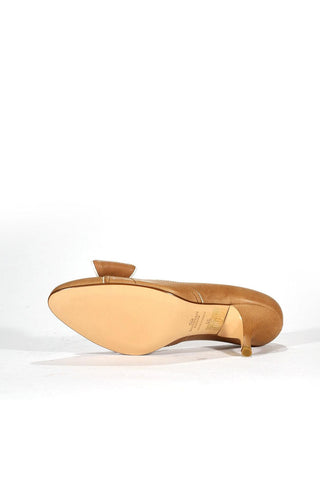 Valentino Brown Leather High-Heel Sandals (VALW04)