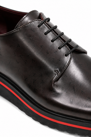 Valentino Dante Leather "V" logo Derby