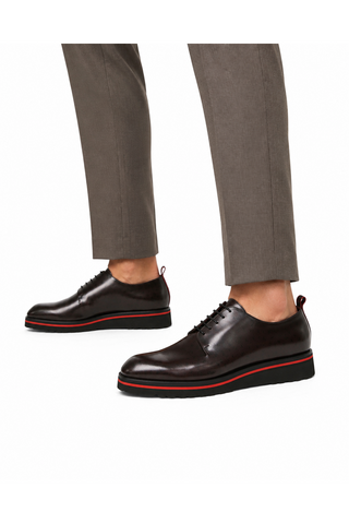 Valentino Dante Leather "V" logo Derby