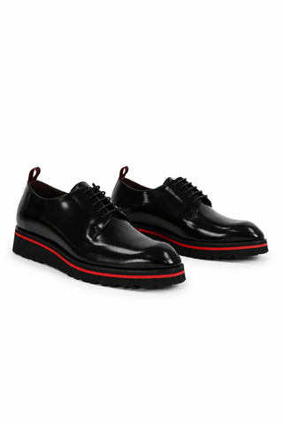Valentino Dante Leather "V" logo Derby