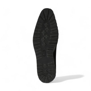 Valentino Dante Polished Calf-Skin Leather "V" logo Derby (VAL1009)-AmbrogioShoes