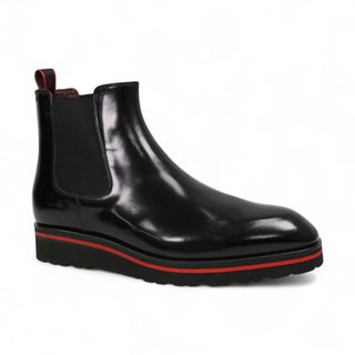 Valentino Dayton Polished Calf-Skin Leather Chelsea Boots (VAL1011)-AmbrogioShoes