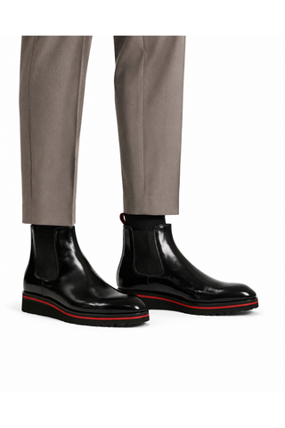 Valentino Dayton Polished Leather Chelsea Boots (VAL1011)