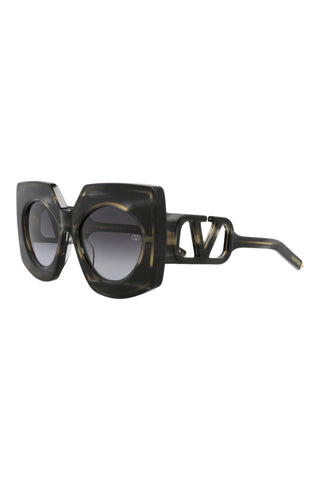 Valentino VLS BLACK SWIRL/YELLOW GOLD Sunglasses