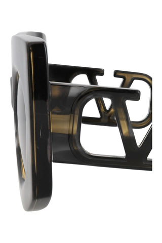 Valentino VLS BLACK SWIRL/YELLOW GOLD Sunglasses