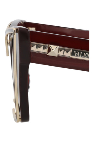 Valentino VLS BORDEAUX/WHITE GOLD Sunglasses