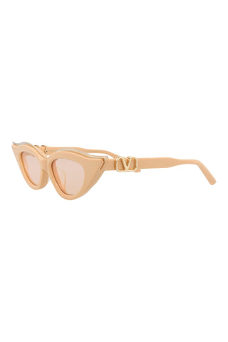 Valentino VLS Beige/White Gold Sunglasses