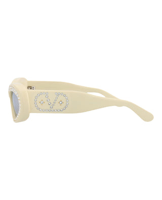 Valentino VLS IVORY/LIGHT GOLD Sunglasses
