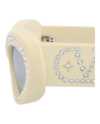Valentino VLS IVORY/LIGHT GOLD Sunglasses