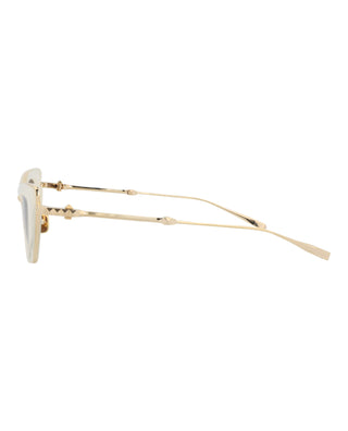 Valentino VLS TRANSLUCENT WHITE/LIGHT GOLD Sunglasses